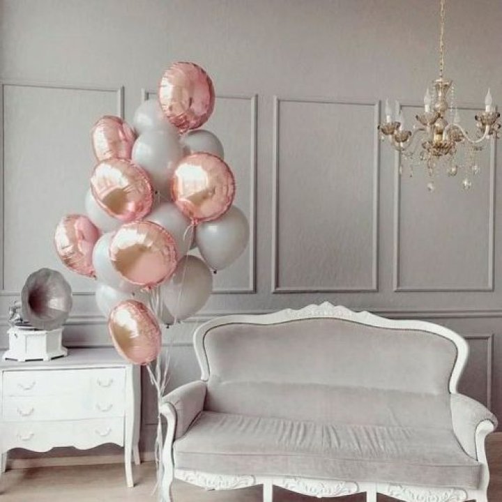 Фонтан шаров "Софт рози" в Шахтах