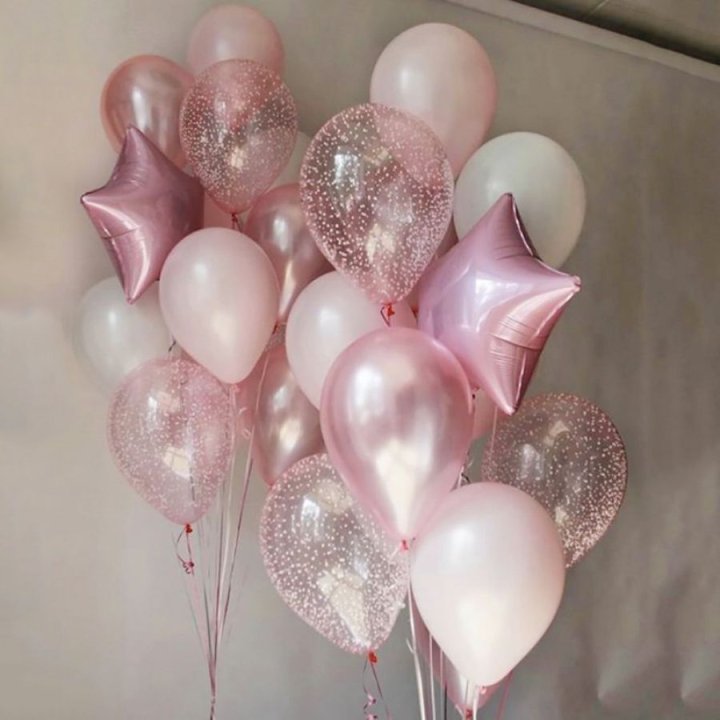 Фонтаны шаров "Розовый" в Шахтах