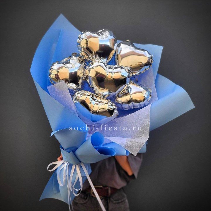 Букет из шаров сердец  №2 в Шахтах