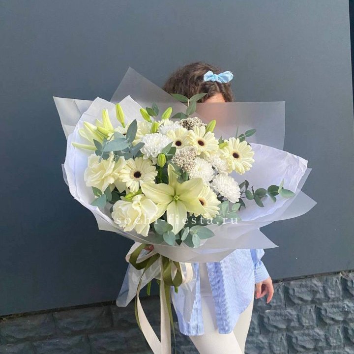 Букет с лилией и герберой в Шахтах