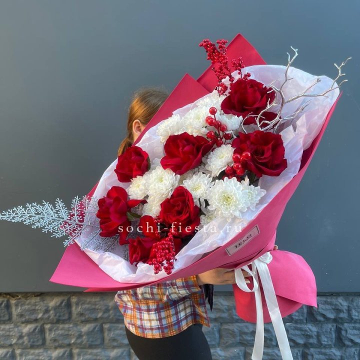 Букет "Яркая зима" в Шахтах