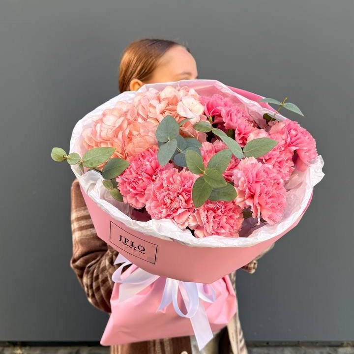 Дуо диантусы и гортензия в Шахтах