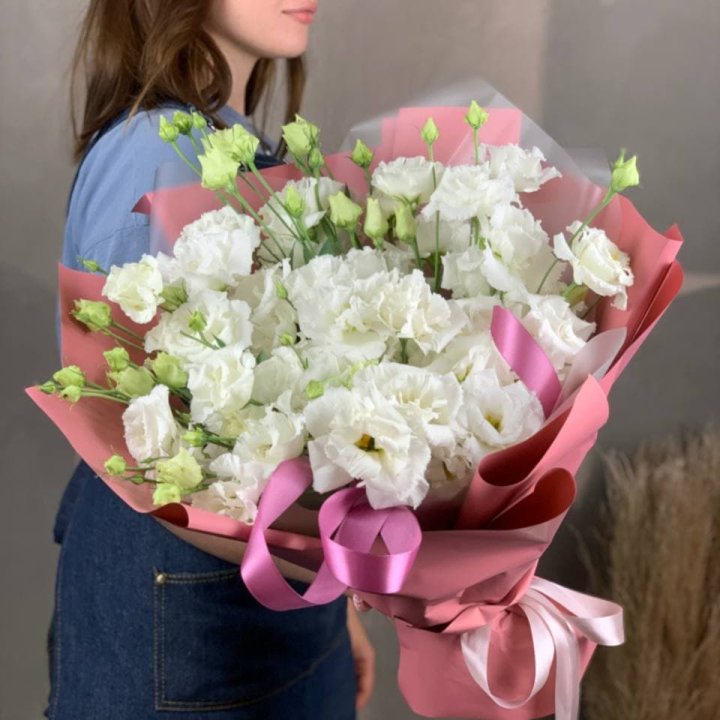 Букет эустом "Пудра" в Шахтах