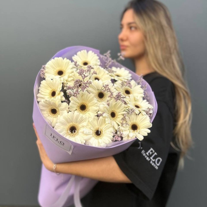 Букет голландских гербер "Лавандер" в Шахтах