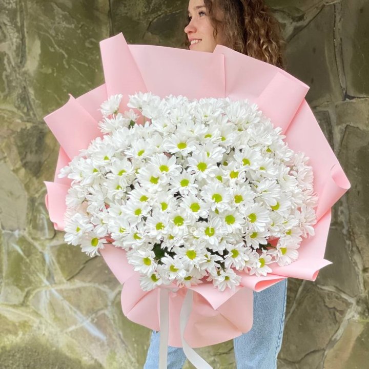  Букет хризантем "Крем" в Шахтах