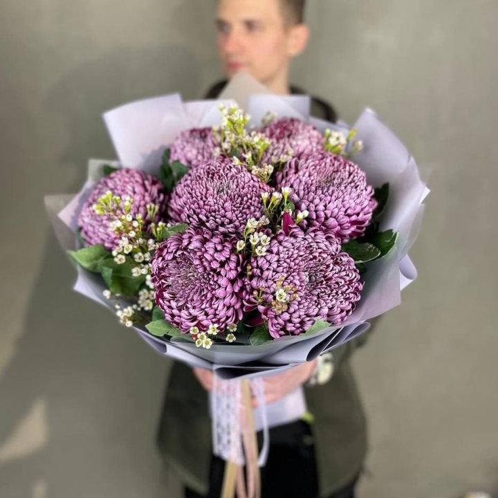 Букет хризантем "Палермо" в Шахтах
