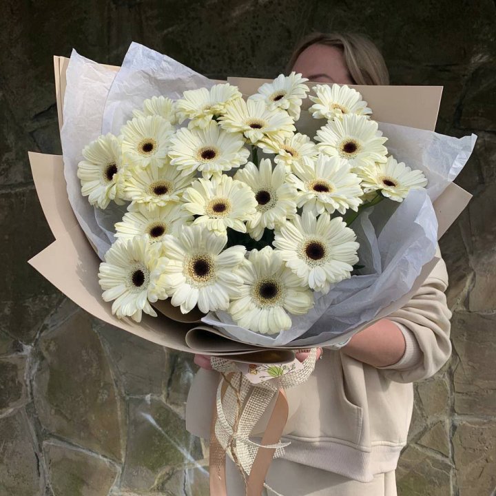 Букет голландских гербер "Шейн"" в Шахтах