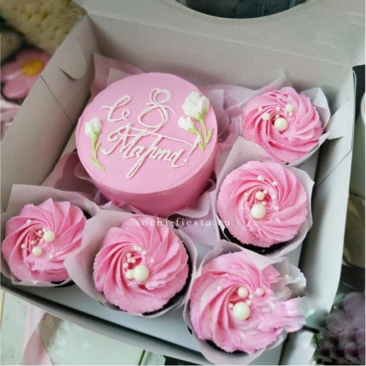 Капкейки и бенто-торт "8 марта!" в Шахтах