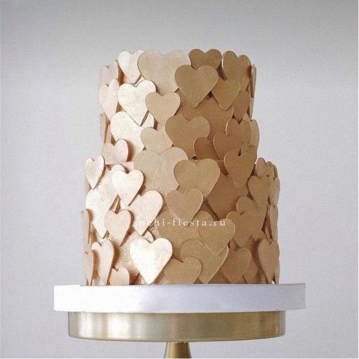 Торт "Hearts" gold в Шахтах