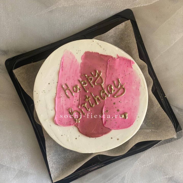 Бенто-торт "С днём рождения" пастель с доставкой в Шахтах