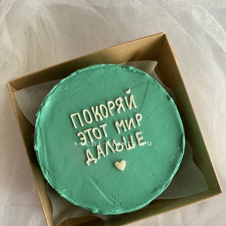 Бенто-торт "Покоряй этот мир" в Шахтах