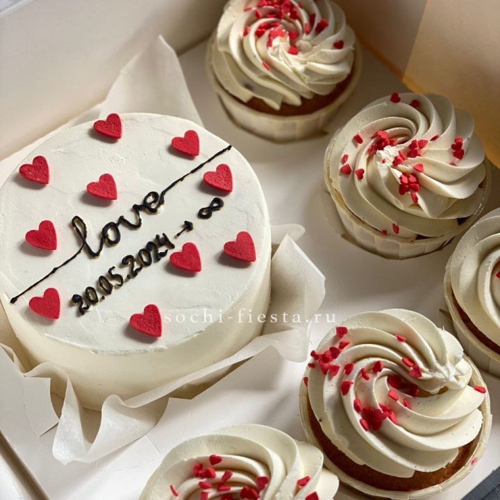 Капкейки и бенто-торт "Любимые" в Шахтах