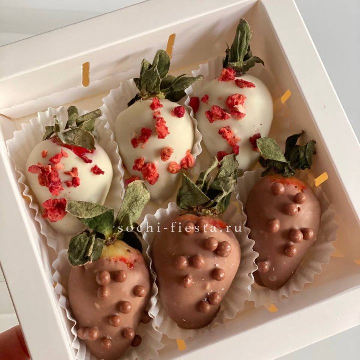 Клубника в шоколаде 6 ягод в Шахтах