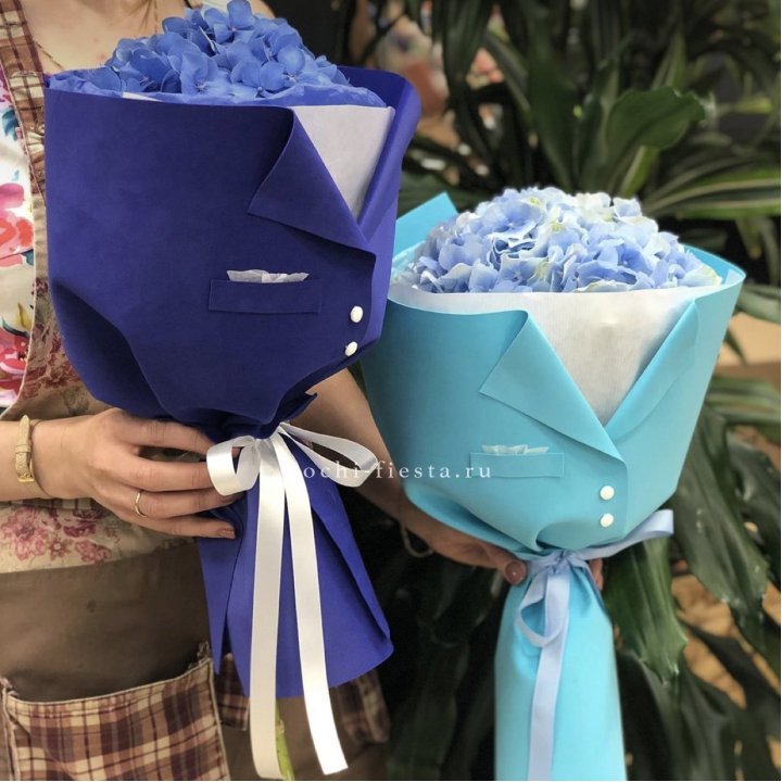 Букет с гортензией с пиджаком в Шахтах