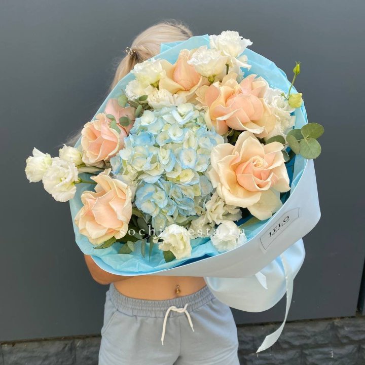 Сборный букет "Голубой закат" в Шахтах