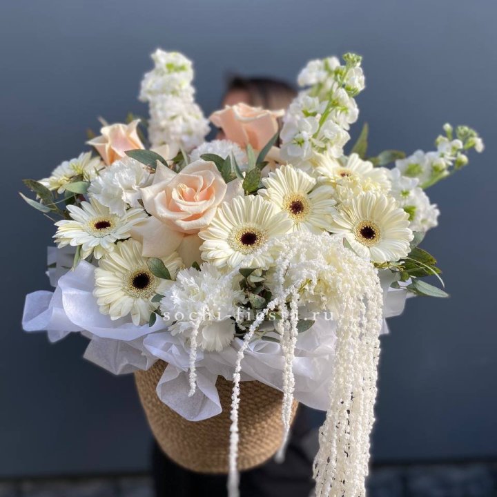 Цветы в джутовом кашпо "Валери" в Шахтах