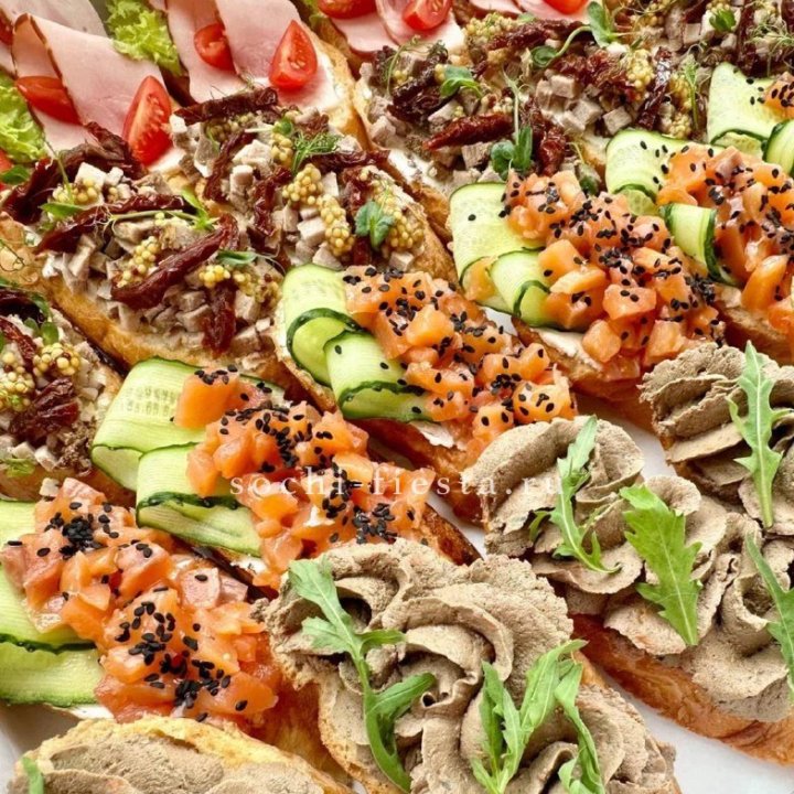 Брускетта "4 вкуса иксель" в Шахтах