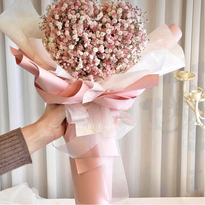 Сердце из гипсофилы  в Шахтах