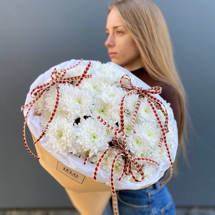 Букет "Хризантемы с любовью" в Шахтах