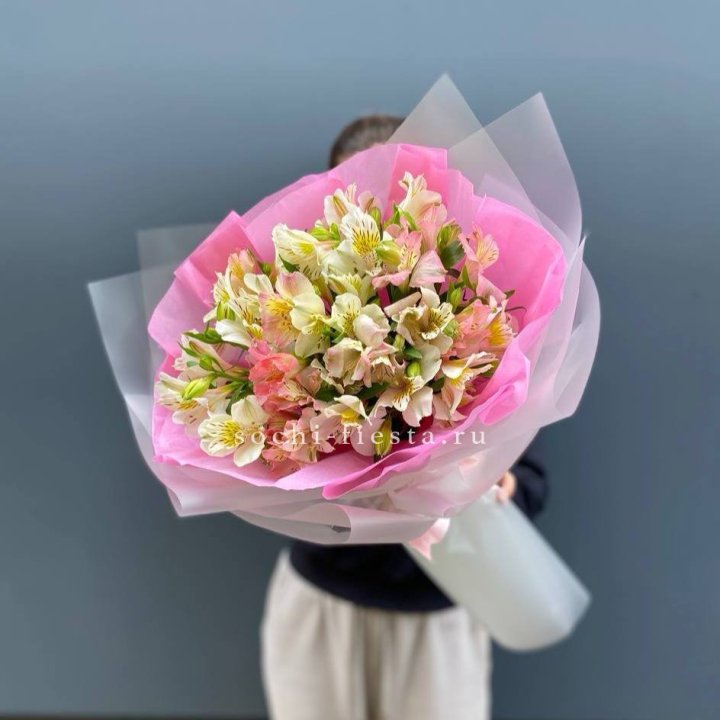 букет альстромерий "Черри" в Шахтах