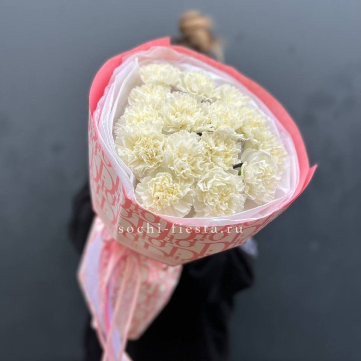 Белые диантусы №2 в Шахтах