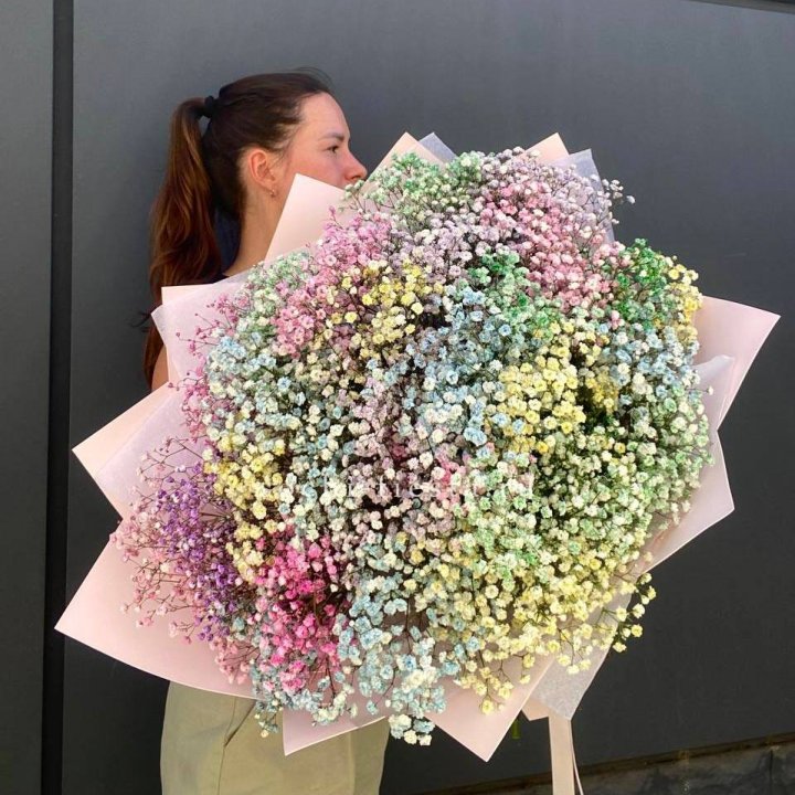 Пышный букет из гипсофил  в Шахтах