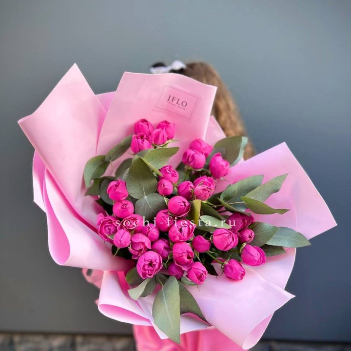 Пионовидные розы баблс в Шахтах