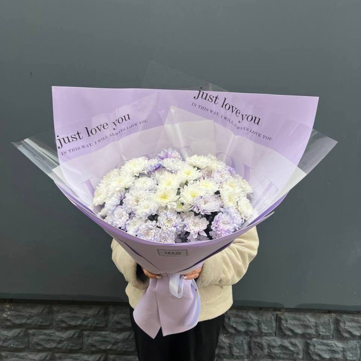 9 воздушных хризантем в Шахтах