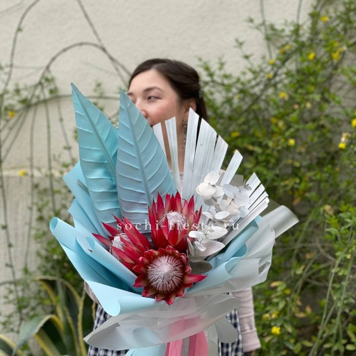 Букет из протеи "Клеопатра-2" в Шахтах