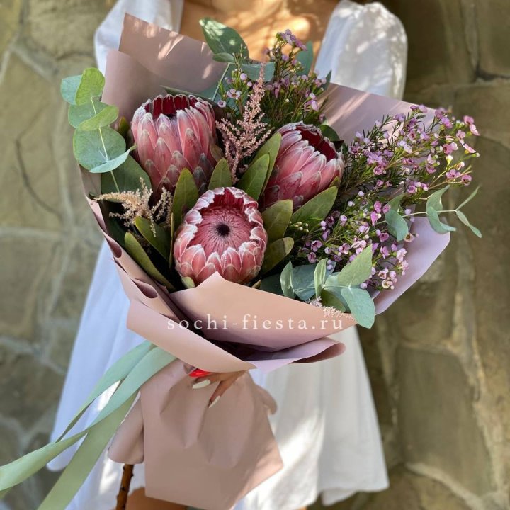 Букет из протеи "Клеопатра"  в Шахтах
