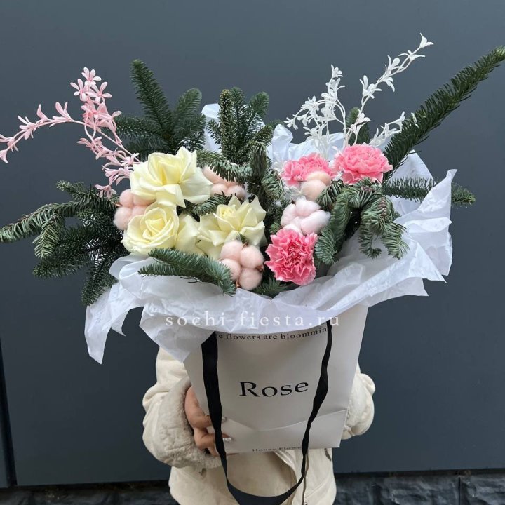 Цветочная сумка с нобилисом в Шахтах