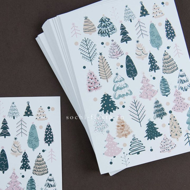 Открытка к букету "Елки" в Шахтах