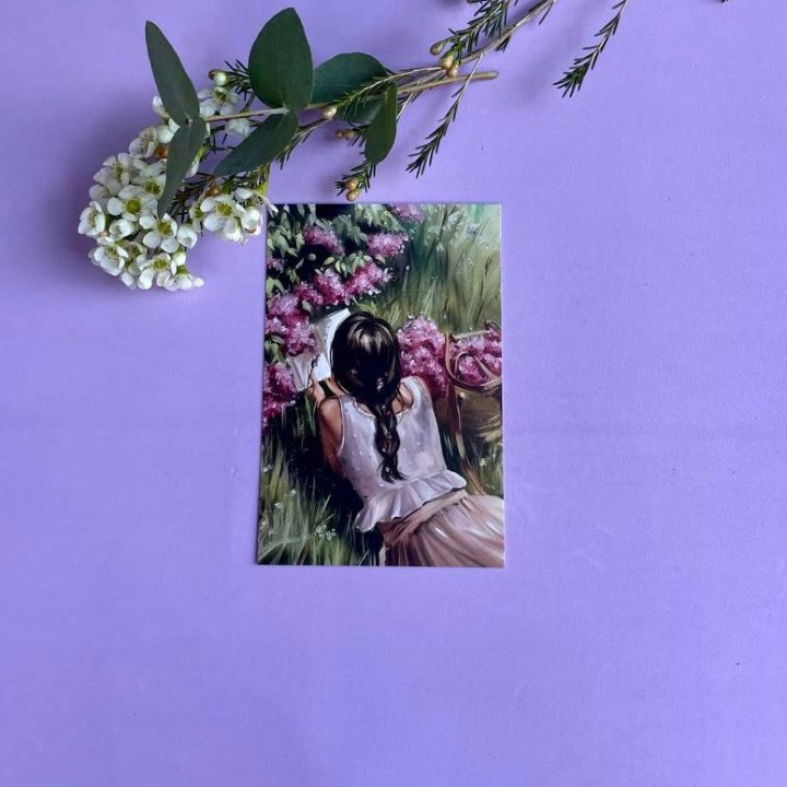 Открытка к букету "Среди пионов" в Шахтах