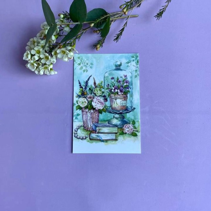 Открытка к букету "Книги" в Шахтах