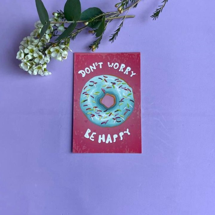 Открытка к букету "Не волнуйся..." в Шахтах