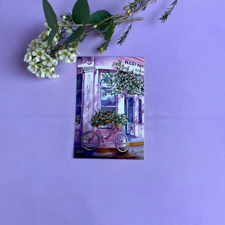 Открытка к букету "Розовый" в Шахтах