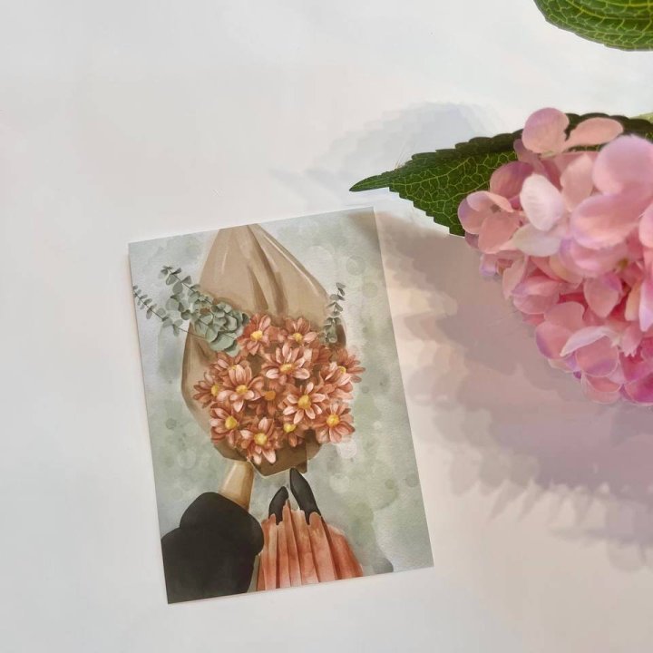 Открытка к букету "Букет" в Шахтах