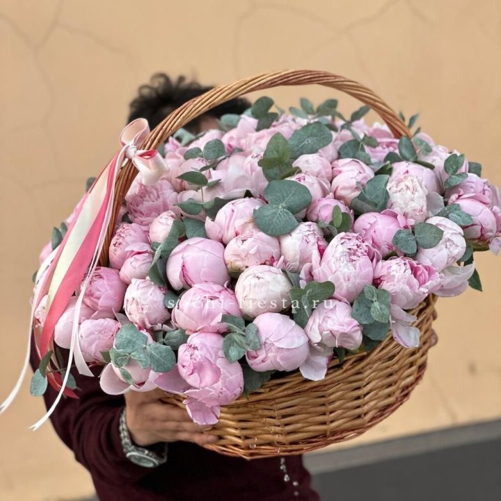 Корзина пионов "75" в Шахтах