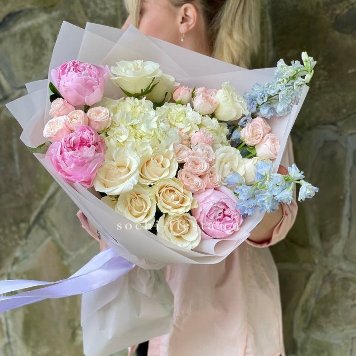 Букет с пионами "Богема" в Шахтах