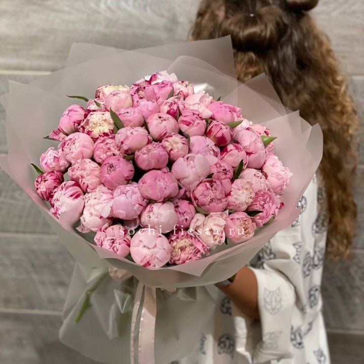 51 розовый пион в Шахтах