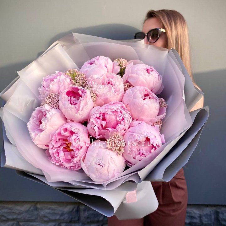 Букет с пионами "Стайл" в Шахтах