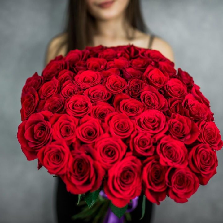 51 красная роза в Шахтах