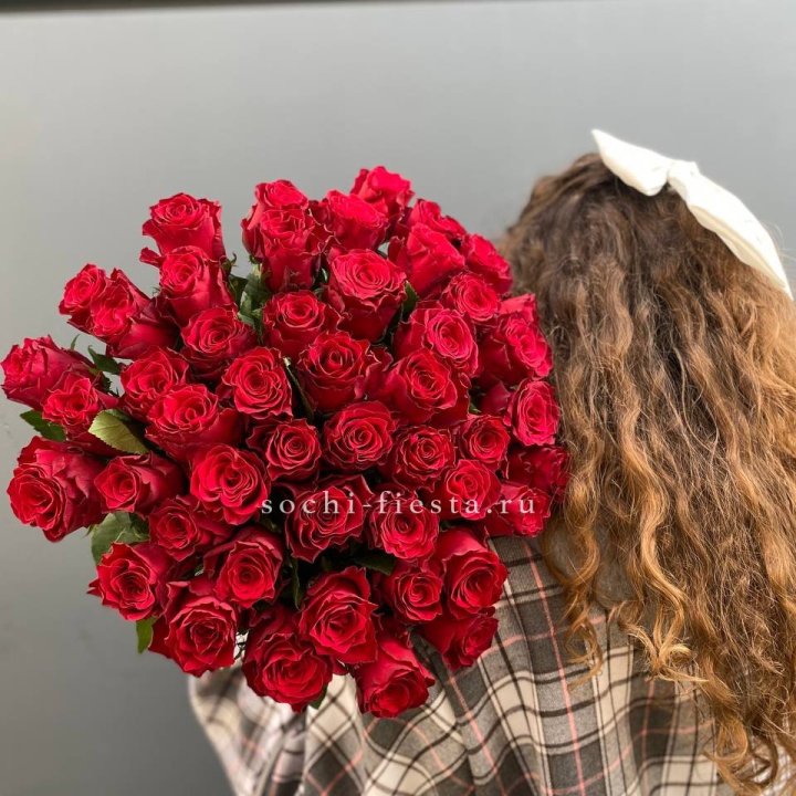 51 красная роза в Шахтах