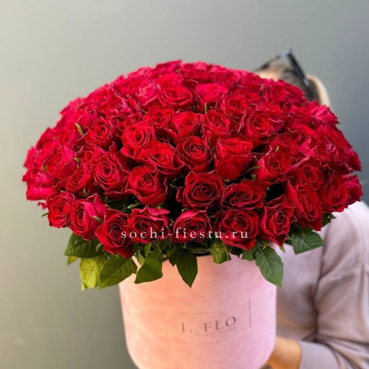 101 кенийская роза в цилиндре с доставкой в Шахтах