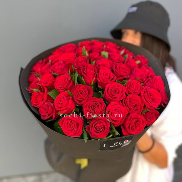 51 роза "Блек" в Шахтах