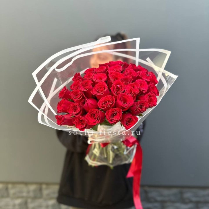 31 красная роза в Шахтах