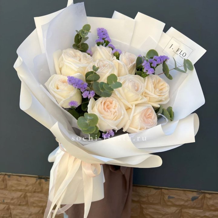 Букет из роз Вайт охара в Шахтах
