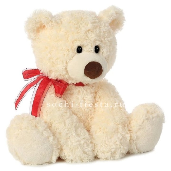 Белый плюшевый мишка  в Шахтах