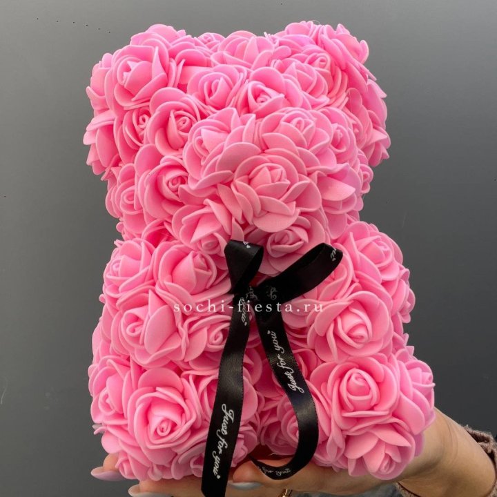 Игрушка медведь из розовых роз в Шахтах