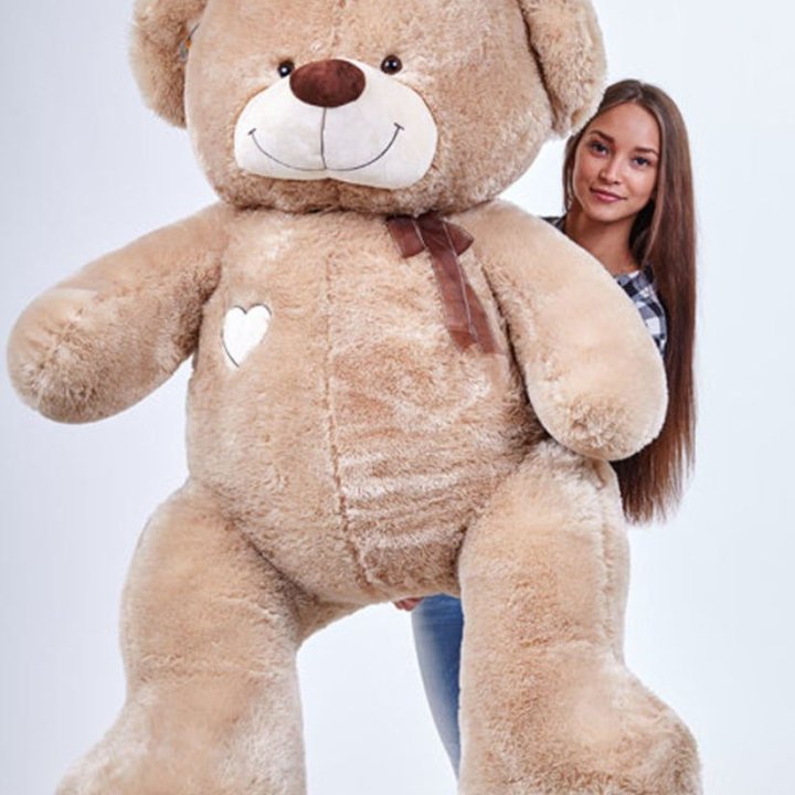 Бурый плюшевый мишка большой в Шахтах